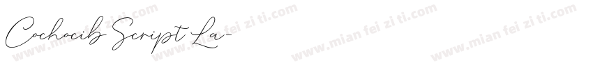Cochocib Script La字体转换
